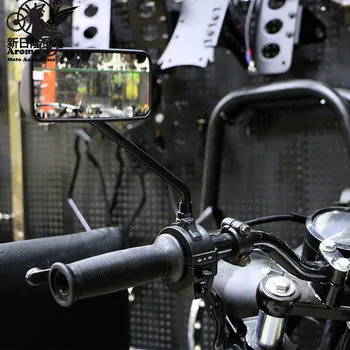 Jauns melns netīrumiem pit bike daļa motokrosa spogulis scooter motociklu atpakaļskata moto mirros par harley motociklu atpakaļskata spogulis