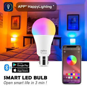 Jaunu Bezvadu Bluetooth Smart Spuldzes B22 Krāsu Mainīt Spuldzes LED Smart Home 10W Apgaismojums RGB Burvju Lampu Saderīga ar IOS /Android