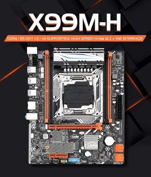 Jingsha X99MH M-ATX Mātesplates, kas Ar E5 2650L V3 Un 2*8GB DDR4 2133MHZ ECC REG RAM