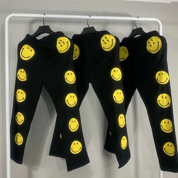 KAPITAL Bikses, Sievietēm, Vīriešiem, 1:1 Augstas Kvalitātes Asaru drukāšanas Smaidiņu Joggers Streetwear Vīriešiem KAPITAL Joggers Bikses