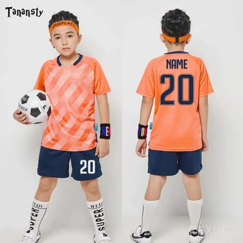 KARSTĀ PĀRDOŠANAS Bērniem Soccer jerseys futbola vienotu Pasūtījuma Zēni Pielāgotā Futbola jersey futbola Bērniem Joursey 2020 Sporta Krekls bikses