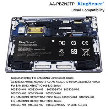 KingSener Jaunu AA-PBZN2TP Planšetdatora Akumulatoru Samsung Chromebook XE500T1C 905S 915S 905s3g XE303 XE303C12 NP905S3G 7.5 V 4080mAh