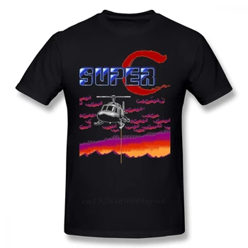 Kokvilnas Hipster Super Contra NES Konsoles Spēle Tee Kreklu MenMan Īsām Piedurknēm Bezmaksas Piegāde Homme T Krekls