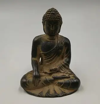 Kolekcija archaize misiņa Sakyamuni Budas amatniecības statuja