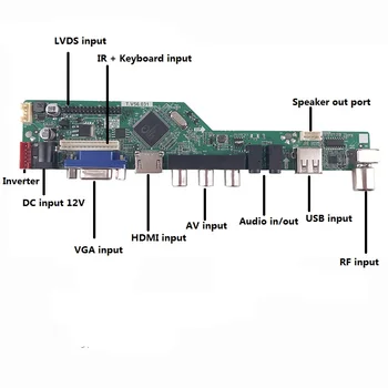 Komplekts LP173WD1(TL)(C3) Ekrāna panelis LCD LED tālvadības VGA 40pin LVDS 1600X900 17.3