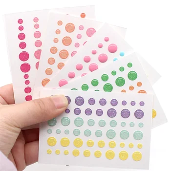 KSCRAFT 5gab/set Cukura Sprinkles pašlīmējošas Emaljas Punkti Sveķu Uzlīmes Scrapbooking/ DIY Crafts/ Karte Padarot Apdare