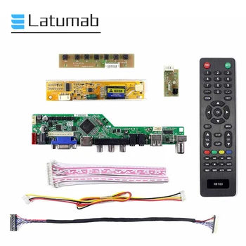 Latumab Jaunu Komplektu LP150E06 (A3) (K2)TV+HDMI+VGA+USB LCD LED ekrānu Kontrollera Draiveri Valdes Bezmaksas piegāde