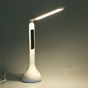 LED Galda laiks Gaismu Saprātīga Ar Modinātājs apgaismojuma regulēšanu Kalendārajā Temperatūra Salokāms studiju darba Lampas biroja