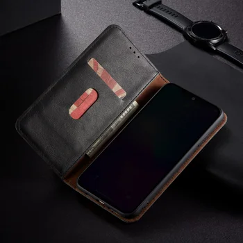 Luksusa Retro Āda Flip Case For iPhone SE 2020 11 12 Pro Max XS XR 8 7 6 6S Plus Gadījumā Seifa Kartes Stāvēt Magnētisko Vāciņu