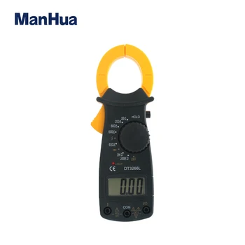 ManHua DT3266L LCD Ciparu Clamp Meter Multimetrs Spriegums Strāvas Pretestības Testeri