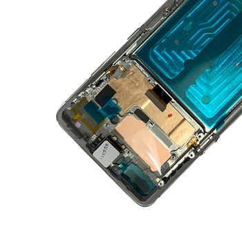 Mazajiem Dot Sākotnējo S10 5G G977U LCD Samsung Galaxy S10 5G Displejs Ar Rāmi Super AMOLED SM-G977B Ekrānu Dead Pixel