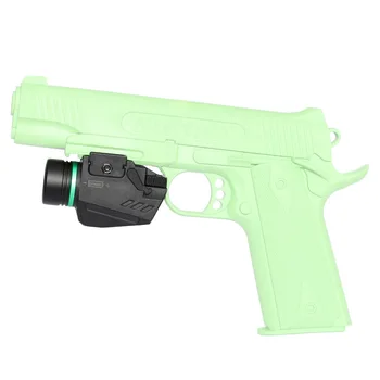 Mini Taktiskās LED Ieroci Gaismas Pistoli Lukturīti Red Green Dot, Lāzera Redzes Medību Militāro Airsoft Pistole Pistoli Gaismas 20mm Dzelzceļa