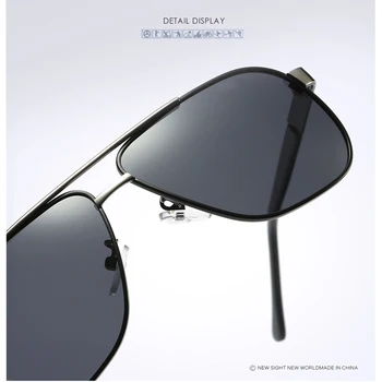 Modes Aviācijas Polarizētās Saulesbrilles, Vīriešu Zīmola Dizainere Izmēģinājuma Saules Brilles Vīriešu Drošību Braukšanas UV400 Oculos de sol RS533