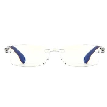 Modes Ultravieglajiem Lasījumā Bez Apmales Brilles Sievietēm, Vīriešiem, Skaidrs, Lēcas, Anti-Blu-Ray, Datoru Brilles Vecuma Tālredzība Lasītājs Brilles