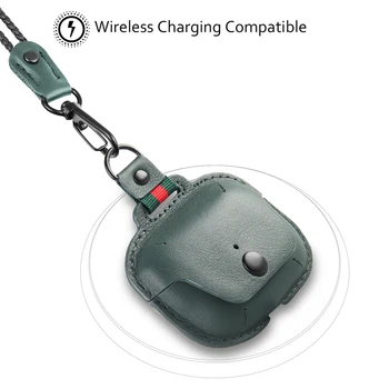 Mīksta ādas somiņa Apple AirPods Pro Gadījumā Austiņu Adapteri Vāks airpods 3 lietā Bezvadu Bluetooth AirPods Pro Gadījumā