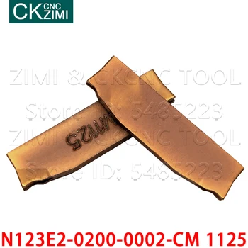 N123E2-0200-0002-CM 1125 N123E2 0200 0002 CM 1125 2mm karbīda gropējums ielikt griešanas, virpošanas instrumentu, CNC metāla virpu par nemetāla