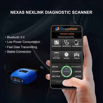 NEXAS NexLink Bluetooth 5.0 Skeneris, IOS un Android & PC OBD2/EOBD Kļūdas Kodu Lasītājs Diagnostikas Skenēšanas Rīks