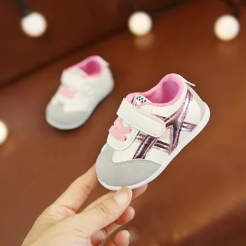 No 0 līdz 18 mēnešu laikā baby zēni un meitenes toddler kurpes zīdaiņu čības jaundzimušo mīksta grunts pirmo reizi staigāt neslīdoša modes kurpes