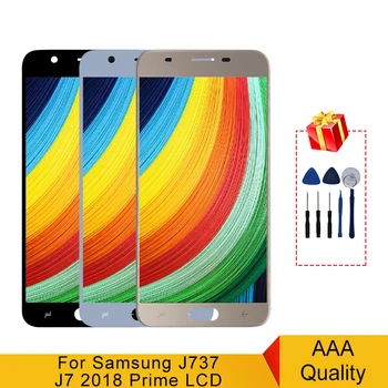 Oriģināls Samsung Galaxy J7 2018 J737 LCD J737A J737P J737V J737T LCD skārienekrānu, Digitizer Displejs, Rezerves Daļas