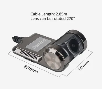 Ownice V1 V2 Mini ADAS Auto DVR Carmera Dash Cam Full HD1080P Auto Video Reģistratoru, G-sensors, Nakts Redzamības Dashcam piederumi