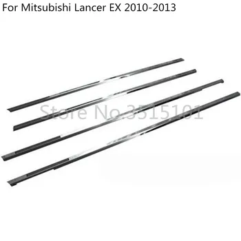 Par Mitsubishi Lancer EX 2010 2011 2012 2013 Auto Cover Stick Nerūsējošā Tērauda, Stikla, Logu, Dekorē Pīlārs Kolonnu Apdare