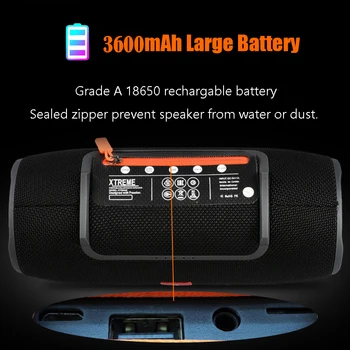Portatīvā Bluetooth Skaļrunis, Subwoofer, TWS 40W Āra Ūdensizturīgs boombox Mūzikas Atskaņotāja skaņas sistēma kolonnu skaļruņi Ar radio
