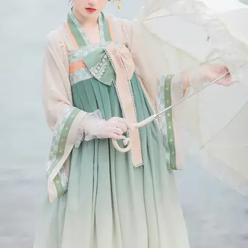 Preppy stils studentu Hanfu retro sweet lolita komplekti mētelis+kleita viktorijas drukāšanas kawaii meitene loli cos gothic lolita kimono