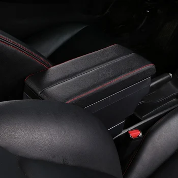 Priekš Mazda 2 Demio elkoņbalsti lodziņā centrālā saturu kārbas iekšpusē Roku balsti Uzglabāšanas auto-stils aksesuāri daļa ar USB