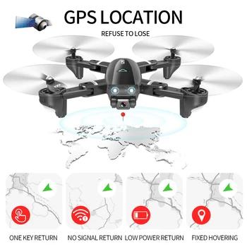 S167 5G Dūkoņa GPS RC Quadcopter Ar 4K Kameras WIFI FPV Salokāms Izslēgts Punkts, kas Peld ar Žestu Fotogrāfijas, Video, Rotaļu Helikopteru