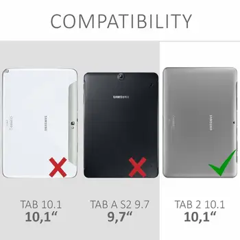 Samsung Galaxy Tab 2 10.1 Gadījumā P5100 P5110 P7500 P7510 360 Rotējoša Smart Cover PU Ādas Gadījumā Rūdīta Stikla(Nav bezmaksas)