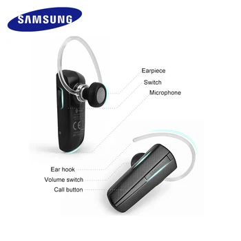 SAMSUNG HM1200 Bluetooth Austiņas ar Mic Melnā auss Bezvadu Uzņēmējdarbības Austiņas Bluetooth 3.0 Patiesu