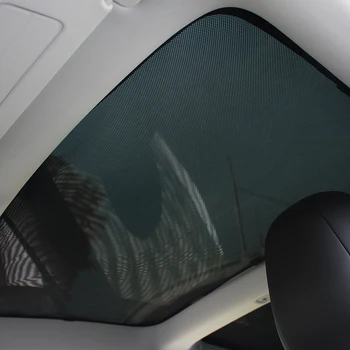 Saulessargs Priekšā, Aizmugurē Auto Saulessarga Jumta Toņos Aizsargs Tesla Model 3 2017-2020