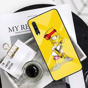 Smieklīgi Bart Simpson zēni Telefonu Gadījumā Rūdīta Stikla XiaoMi 8SE 6 8lite MIX2S 3. Piezīme Redmi, Ņemiet vērā, 7 5 4 Redmi 6A 5Plus 4X