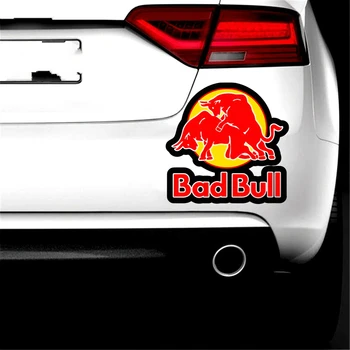 Smieklīgi Slikti Bull Grafiskais Auto Uzlīmes, Funny Funny Uzlīmes 3D Vinila Auto Virsbūves Buferi Auto Daļas ZWW-. gadam, 15cm*15cm