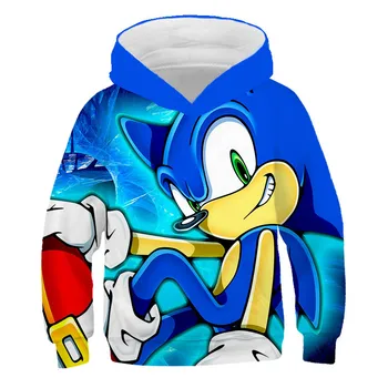 Sonic Ezis 3D Bērniem, Hoodies Meitenēm 2020 Bērnu sporta Krekls Zēniem Meitenes Sviedriem Kreklu Bērnu Zēns Hoodies Drēbes