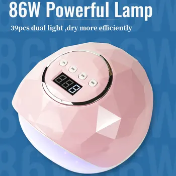 Spēcīgu Nagu Lampa Nagu Gēla poļu Žāvēšanas Lampas Manikīra 39pcs Dual Gaismas UV LED Lampas Dring Nagu Gēls
