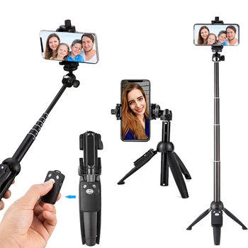Statīvi Selfie Stick Bluetooth Remote Rokas Monopod Sevi bastone selfy stik iphone 6 7 8 plus x IOS Android