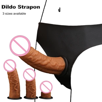 Strapon silikona dildo reālistisks Falls Mīksts sēdeklis starp bikses uz cietība anālais dildo seksa rotaļlietām, lesbiešu sieviete pāri