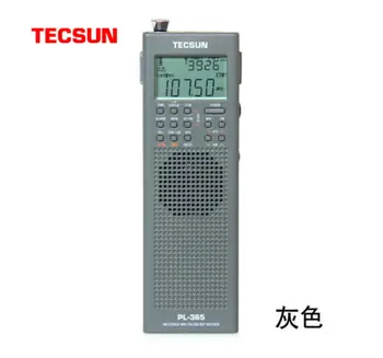 Sākotnējā TECSUN PL-365 Mini Portatīvo DSP ETM ATS FM Stereo, MW / SW Pasaulē Diapazona Stereo Radio PL365 Pelēkā krāsā