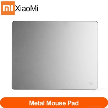 Sākotnējā Xiaomi Metāla Peles Paliktņa lielu Gaming Mouse Mat tīra Metāla peles paliktnis Luksusa Slim Alumīnija Datora peles Paliktņi Anti-skid