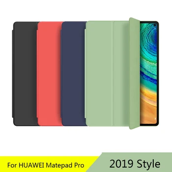 Tablete gadījumā Huawei MatePad Pro 10.8 PU Ādas Slim Saliekamais Stends vāks Huawei MatePad Pro 2019 MRX-W09 W19 AL09 AL19