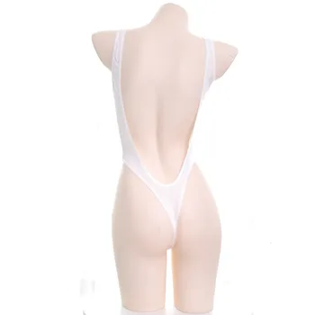 Tokijas Hot Sexy Sieviešu Sukumizu Atklātu Atpakaļ Ķīniešu Rakstzīmes, Caurspīdīga Bodysuit Ķermeņa Uzvalks Teddies Gudrs, Eksotiskie Apģērbi