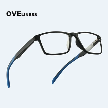TR90 brilles rāmis vīriešu tuvredzība Recepšu datoru, briļļu rāmji sieviešu Ultra light kvadrātveida rāmji, brilles vīriešiem brilles