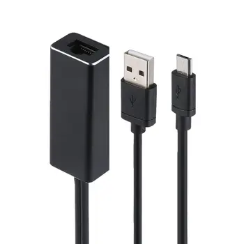 Uguns TV Stick HD 480 Mb / s Mikro USB2.0 līdz RJ45 Ethernet Adapteri, 10/100 Mb / s Jaunas Mājas Mini Ultra USB 1080P (full-hd) ONLENY