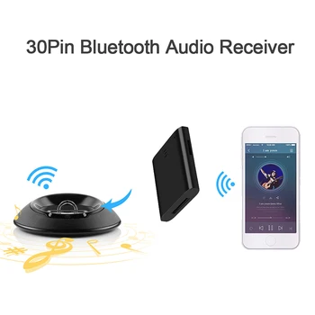 VAORLO 30 kontaktu Dokstacijas Uztvērējs, Bluetooth Adapteris Skaļruni Stereo Mūzikas Bezvadu Adaptera Atbalsts TF Spēļu Adapteri