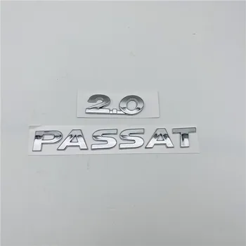 VW Passat 2.0 Aizmugures Trunk Boot Žetons Chrome, Emblēma, Logo, Simbolu, Uzlīmes