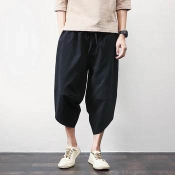Vīrietis Pāri Bikses Kokvilnas Gadījuma Harēma Bikses Vīriešiem Ir 2021. Jaunu Cieto Korejiešu Stilā Vīriešiem Treniņbikses Hiphop Jogger Bikses Streetwear