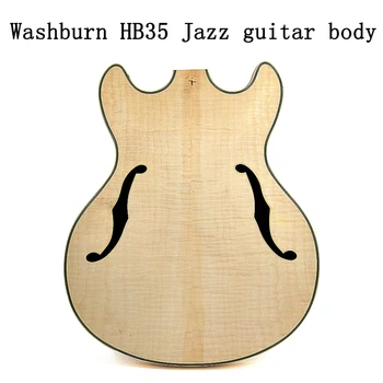 Washburn HB35 džeza ģitāra iestāde, flame maple top, kļavu muguras un sānu saplāksnis