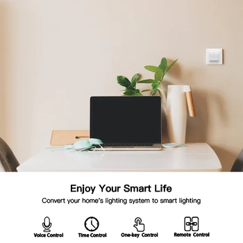 WiFi DE ES Smart Spiediet Pogu Slēdzis 2-Way Multi-control 1/2/3 Banda Noņemams Smart Dzīves Tuya App Darbu ar Alexa, Google Home