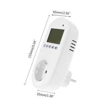 WiFi Plug-in Termostats Kārba Tālvadības Balss Kontroles Grīdas Apkures Temperatūras regulators 16A 230V ES Plug